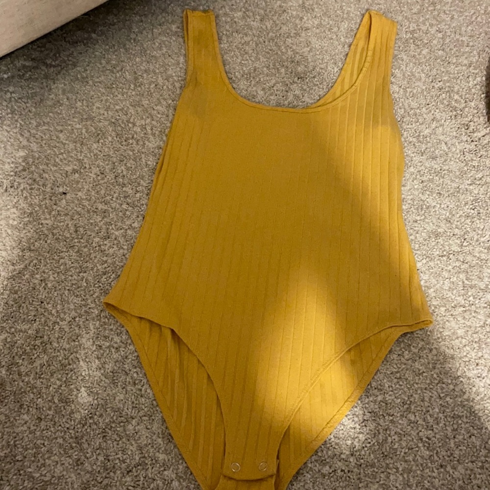 Yellow bodysuit